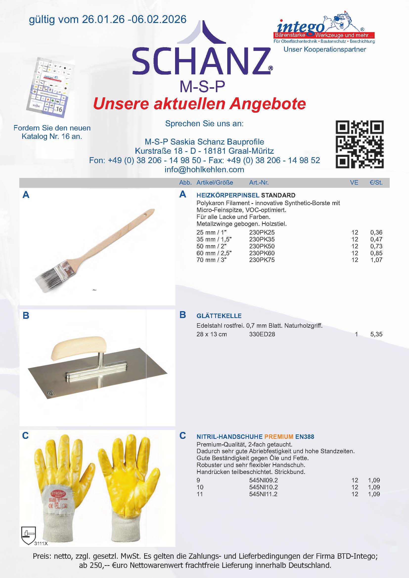 MSP Saskia Schanz Bauprofile, Lietz, Korte, Iris Reimann, LMS, Bema, MSP Schanz, Multitool, Intego, Vexcolt, Gummischieber, Nivilli, Bodenbeschichtung, Ernst Schanz, Rolf Menges, Bauchem, Silikal, Bema, Sika, Sto